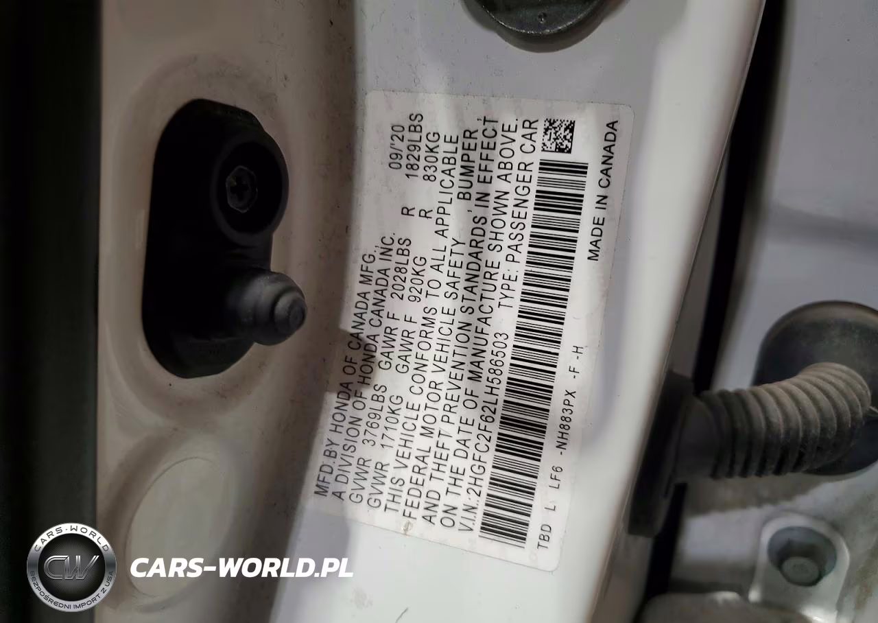 2020 Honda Civic Lx VIN:2HGFC2F62LH586503 - 13
