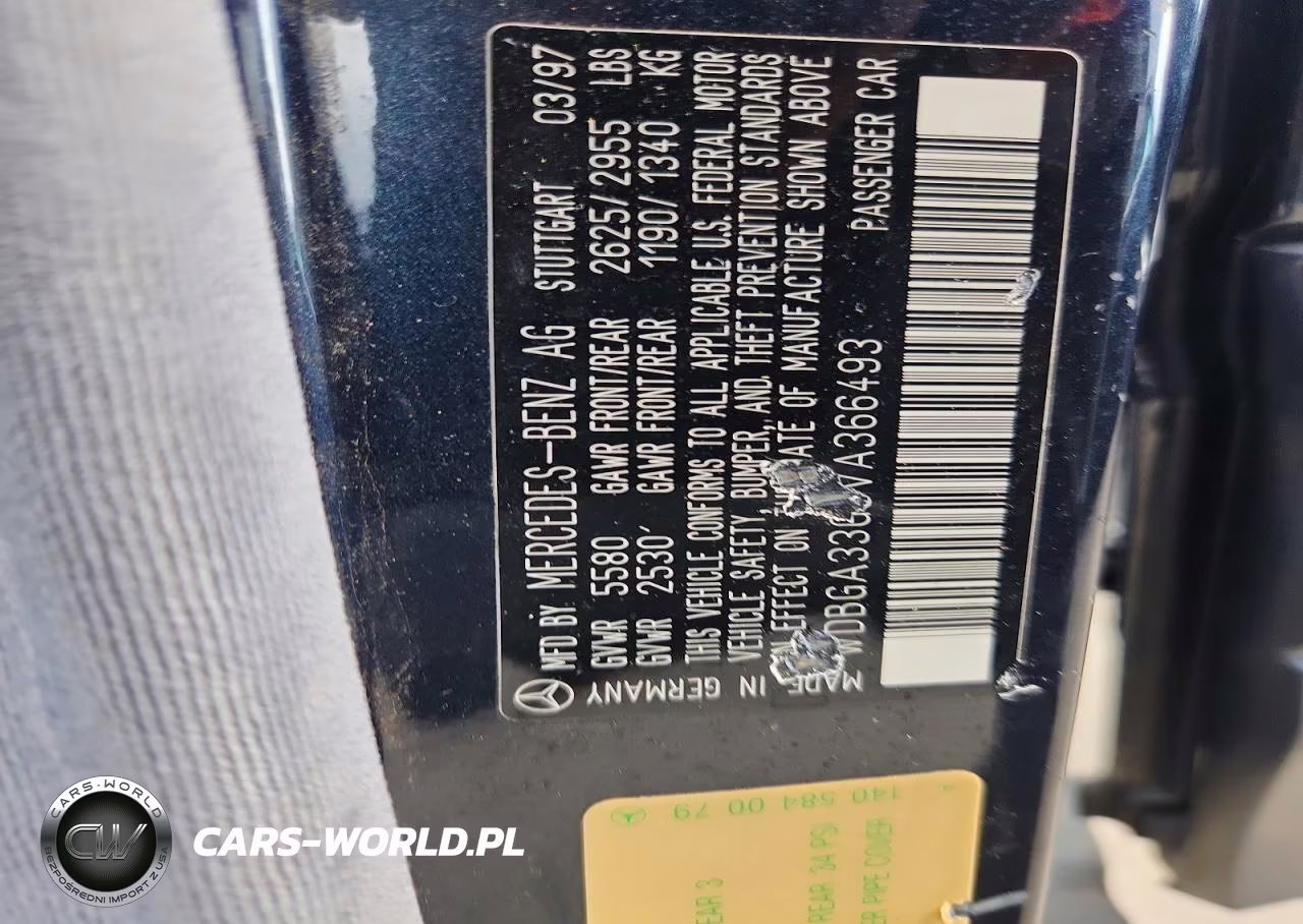 1997 Mercedes-Benz S 320 VIN:WDBGA33G5VA366493 - 12