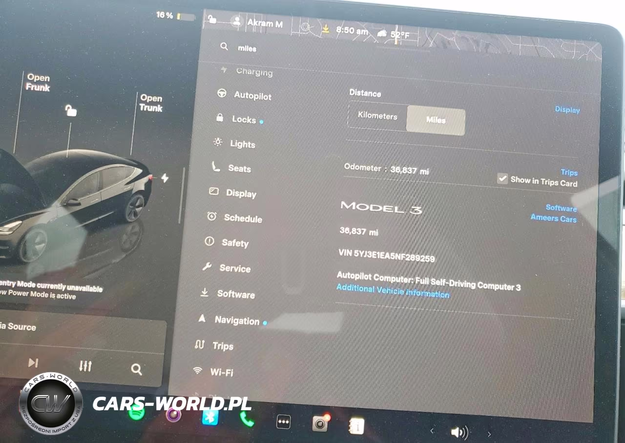 2022 Tesla Model 3 VIN:5YJ3E1EA5NF289259 - 9