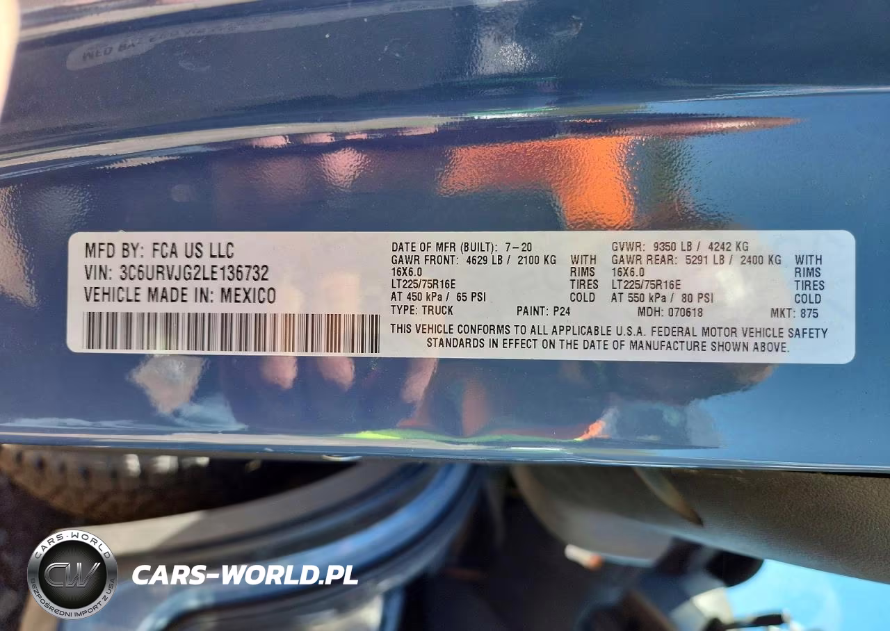 2020 Ram Promaster 3500 3500 High VIN:3C6URVJG2LE136732 - 13