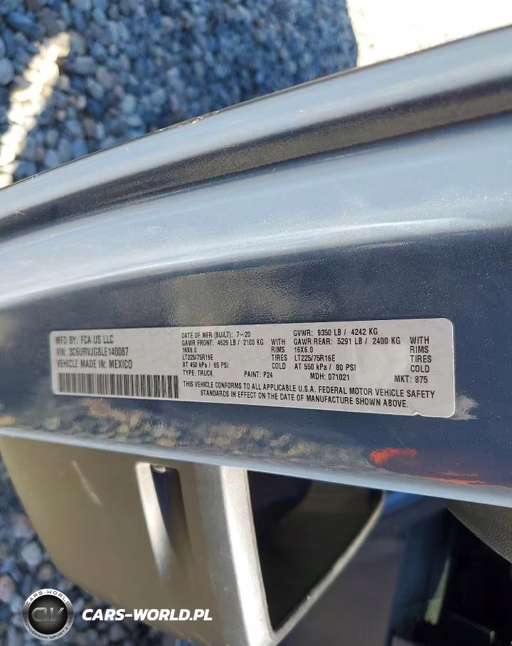 2020 Ram Promaster 3500 Delivery Van VIN:3C6URVJG8LE140087 - 13