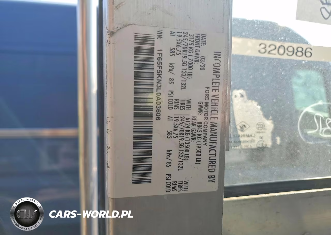 2020 Ford F59 VIN:1F65F5KN3L0A03606 - 13