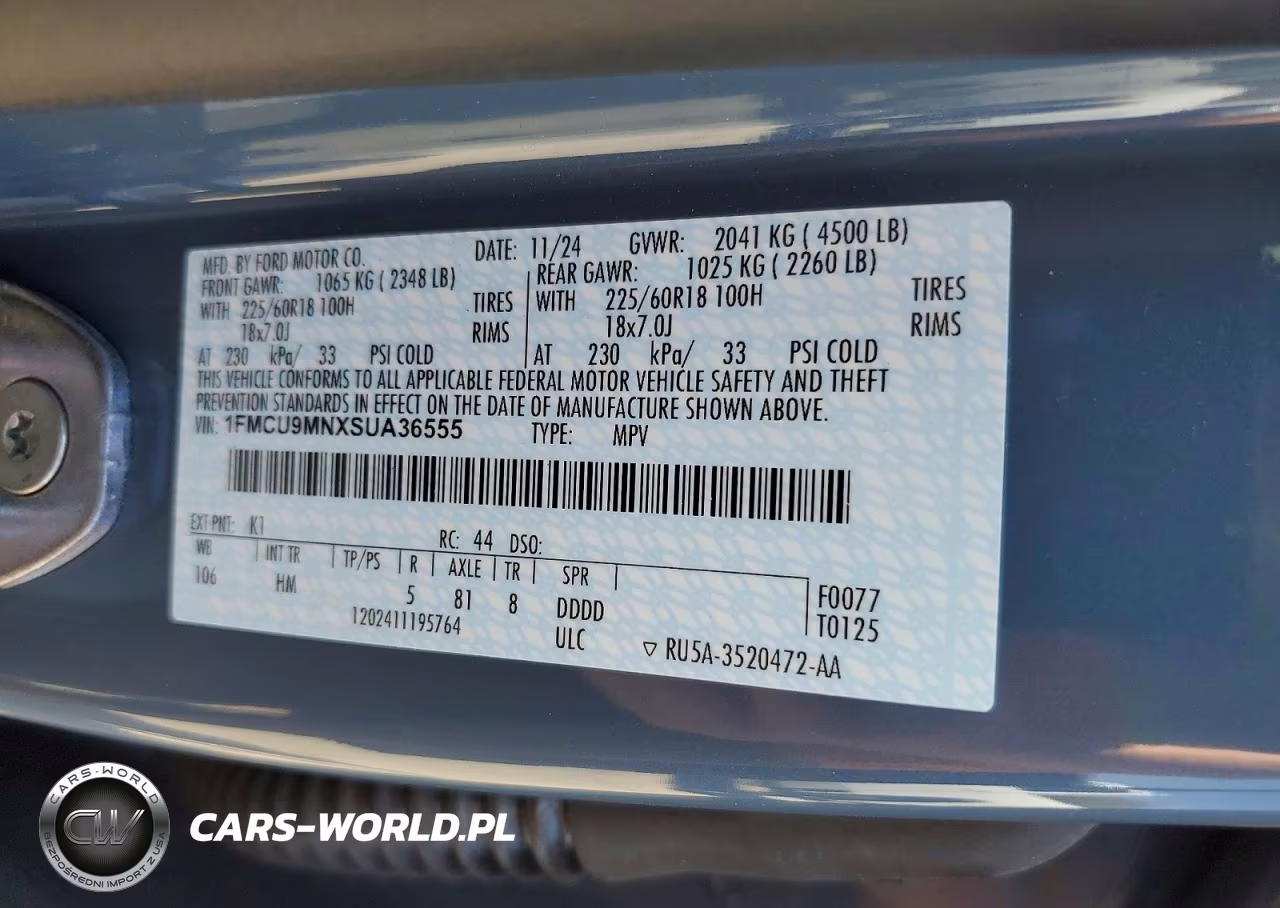 2025 Ford Escape St Line VIN:1FMCU9MNXSUA36555 - 13