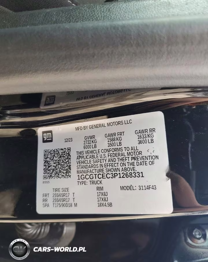 2023 Chevrolet Colorado Lt VIN:1GCGTCEC3P1268331 - 12