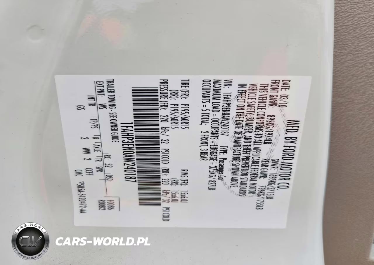 2010 Ford Focus S VIN:1FAHP3EN0AW240187 - 13