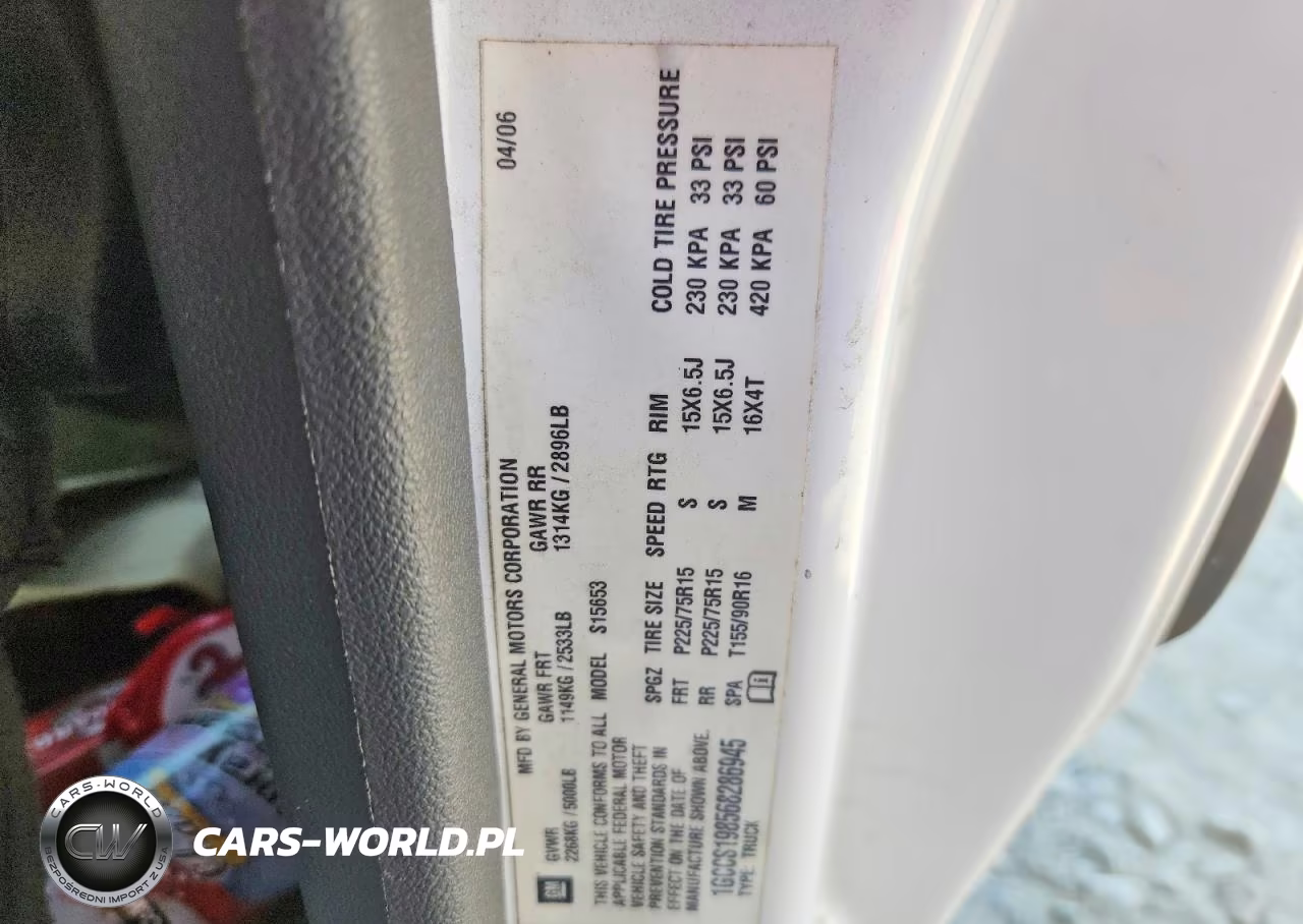 2006 Chevrolet Colorado VIN:1GCCS198568286945 - 12