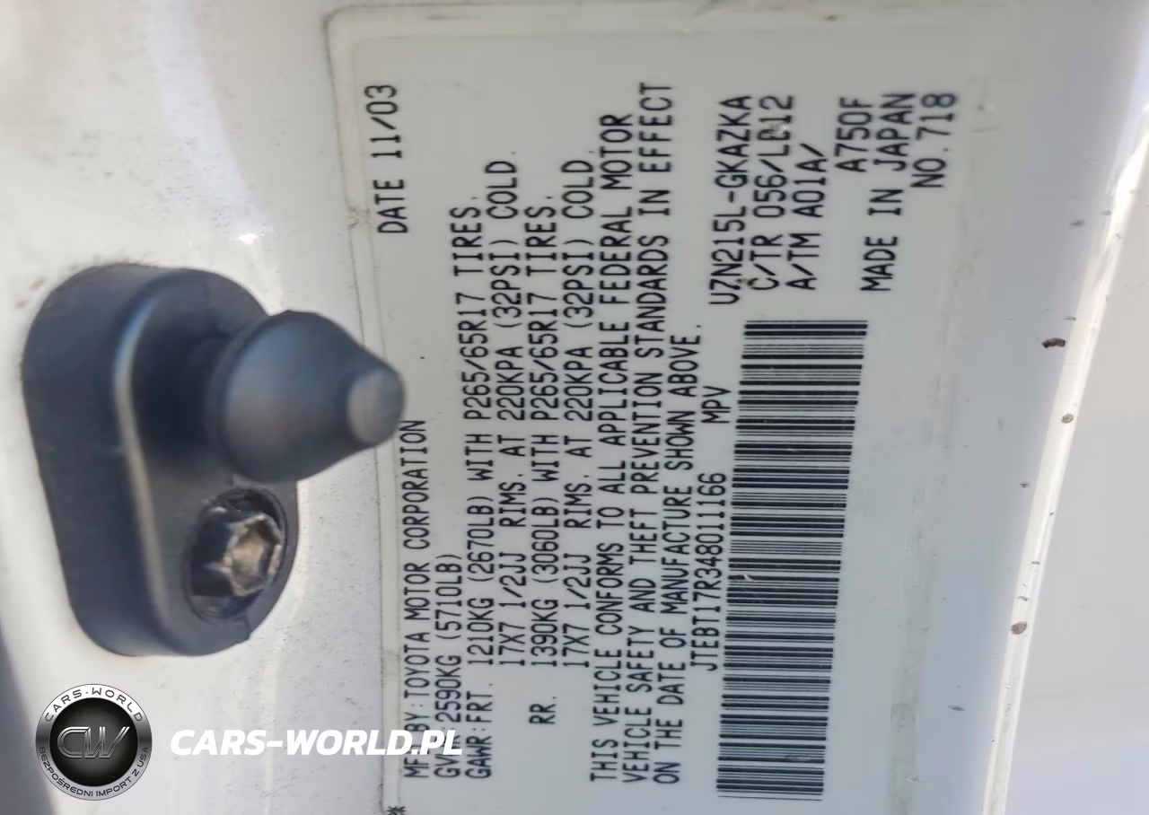 2004 Toyota 4Runner Limited VIN:JTEBT17R348011166 - 12