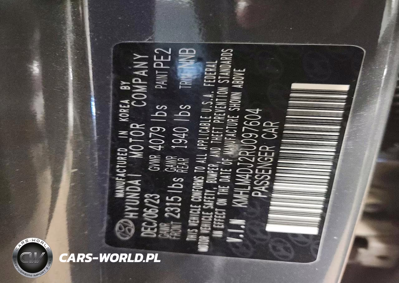 2024 Hyundai Elantra Blue VIN:KMHLM4DJ2RU097604 - 13
