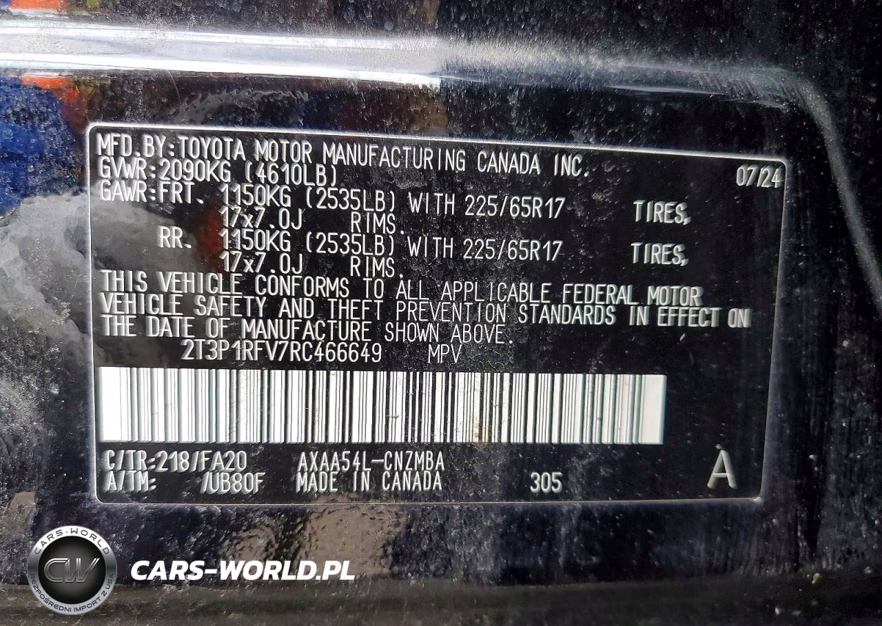 2024 Toyota Rav4 Xle VIN:2T3P1RFV7RC466649 - 14