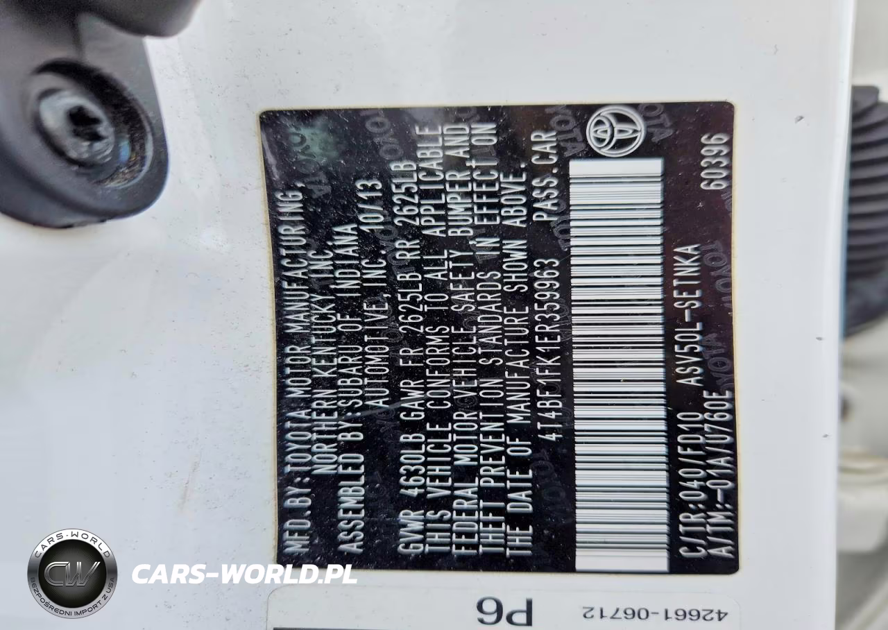 2014 Toyota Camry Le VIN:4T4BF1FK1ER359963 - 12