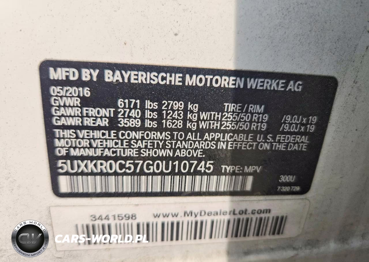 2016 BMW X5 xDrive35I VIN:5UXKR0C57G0U10745 - 14