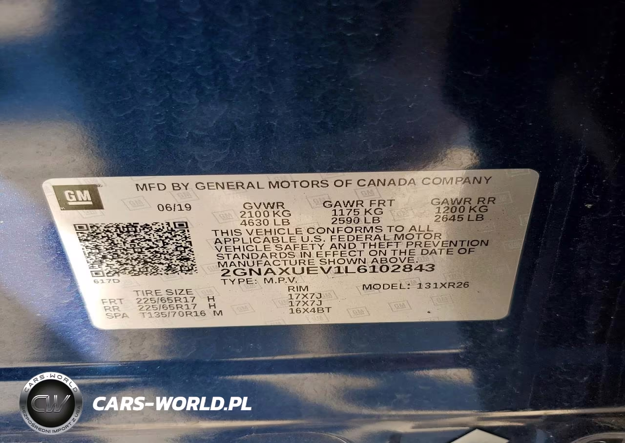 2020 Chevrolet Equinox Lt VIN:2GNAXUEV1L6102843 - 13