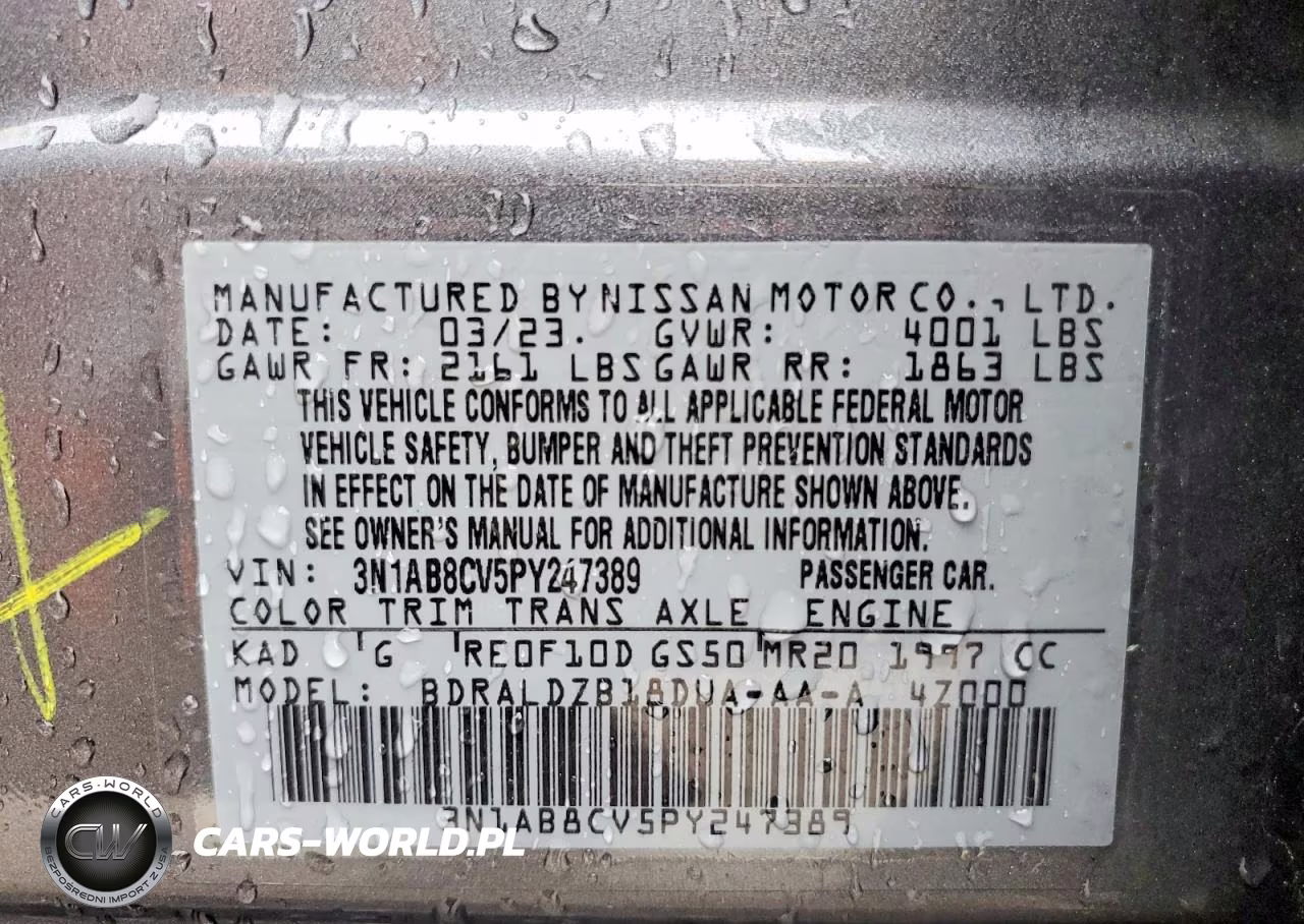 2023 Nissan Sentra Sv VIN:3N1AB8CV5PY247389 - 12