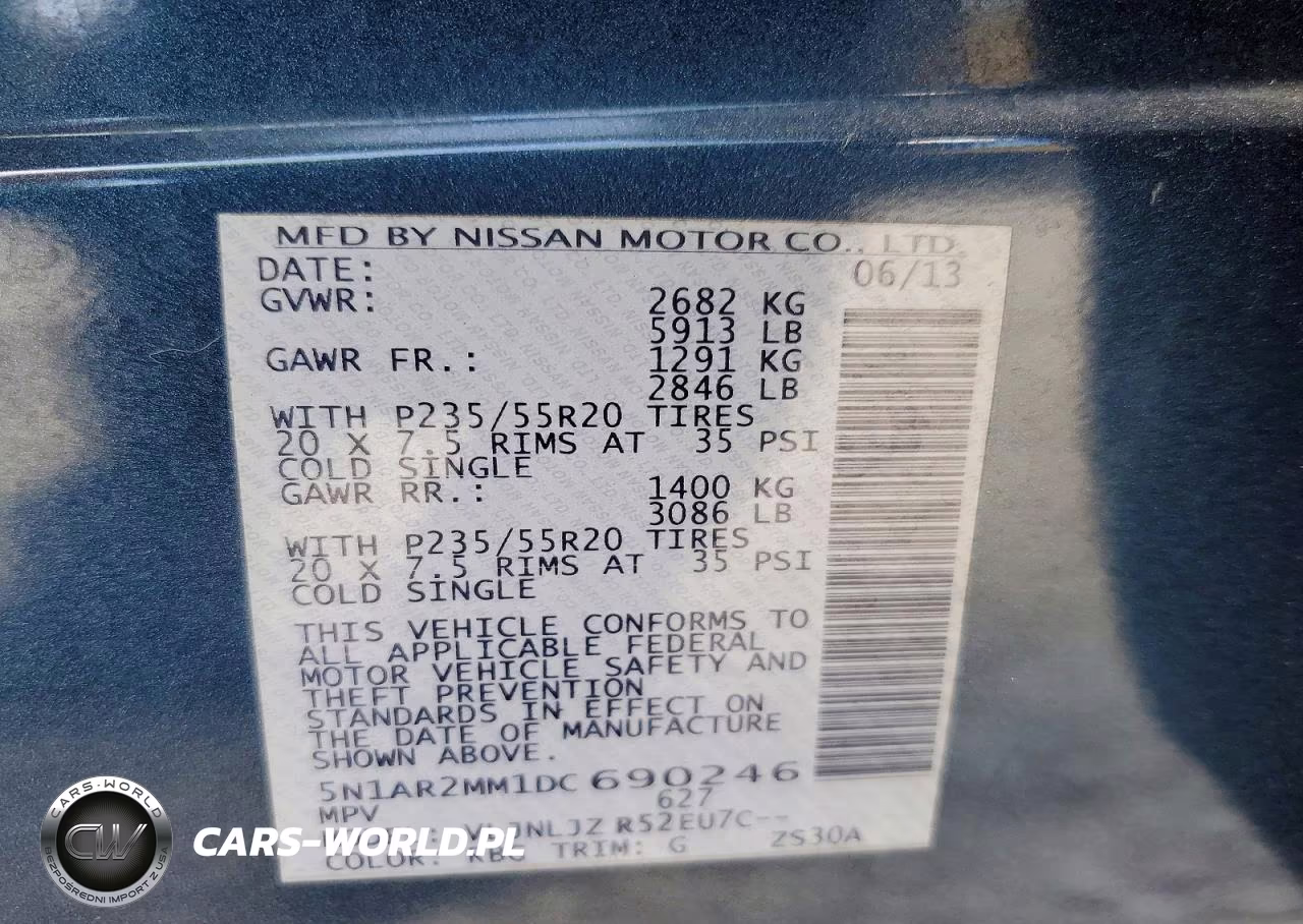 2013 Nissan Pathfinder S VIN:5N1AR2MM1DC690246 - 12