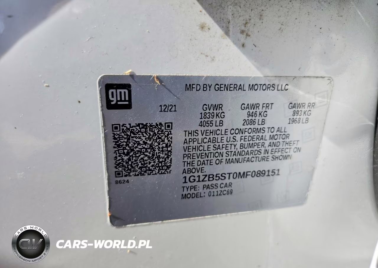 2021 Chevrolet Malibu Ls VIN:1G1ZB5ST0MF089151 - 13
