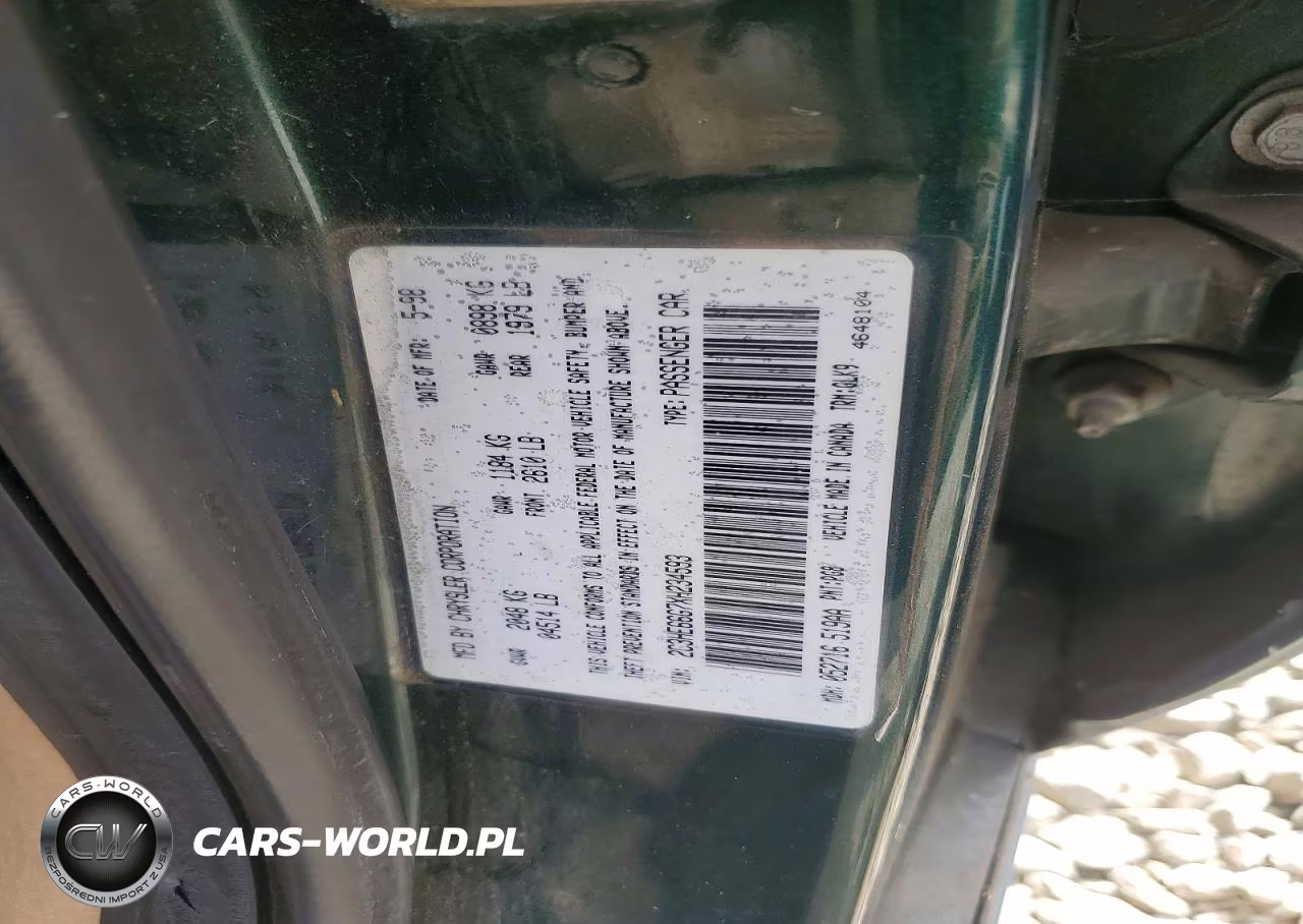 1999 Chrysler 300 VIN:2C3HE66G7XH234593 - 12