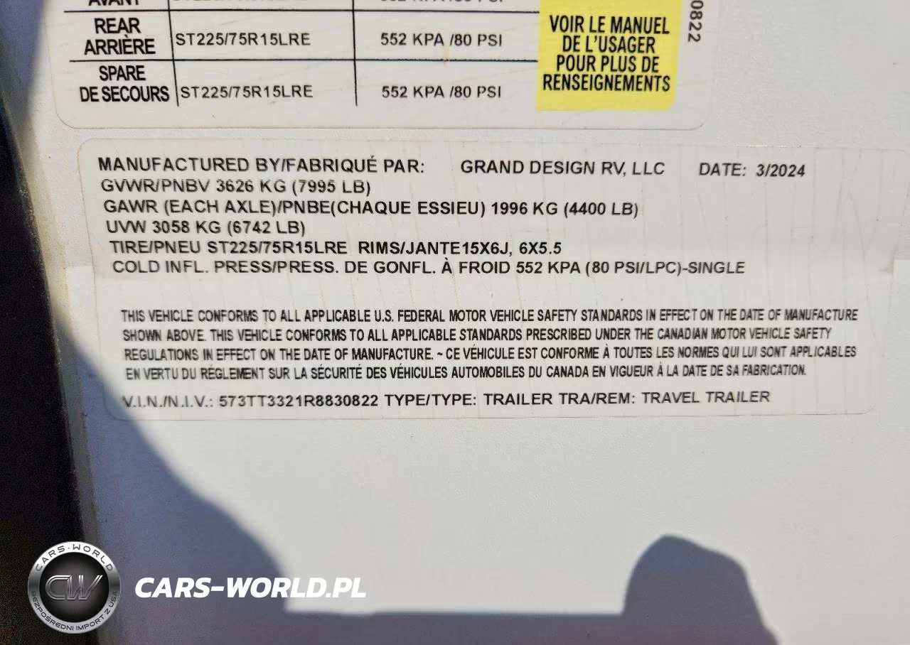 2024 Grand Design Transcend Xplor Camper VIN:573TT3321R8830822 - 10
