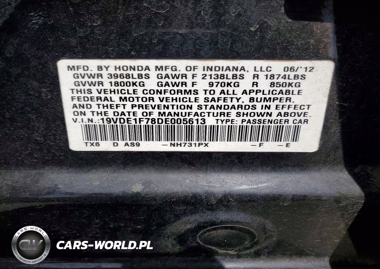 2013 Acura Ilx 20 Tech VIN:19VDE1F78DE005613 - 12