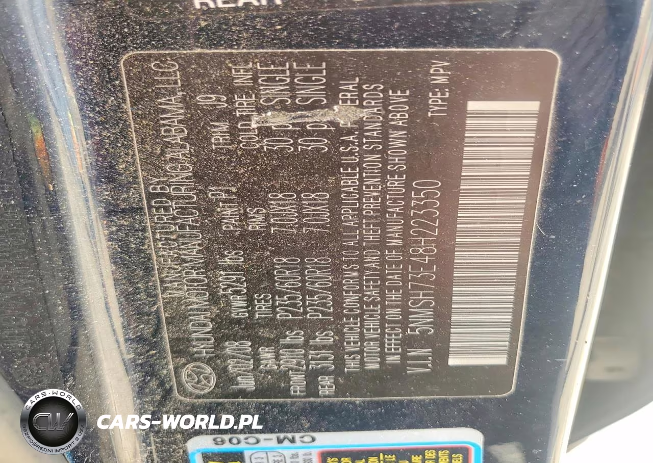 2008 Hyundai Santa Fe Se VIN:5NMSH73E48H223350 - 13