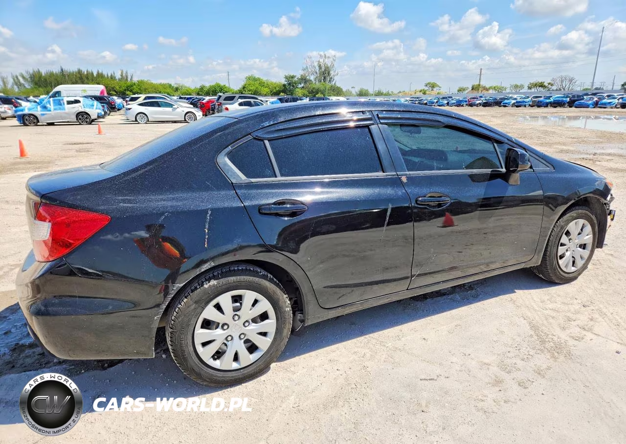 2012 Honda Civic 4D Dx VIN:JHMFB2F5XCS005927 - 3