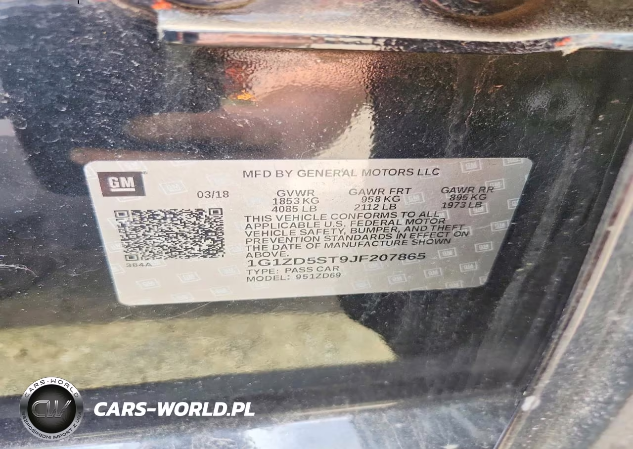 2018 Chevrolet Malibu Lt VIN:1G1ZD5ST9JF207865 - 12