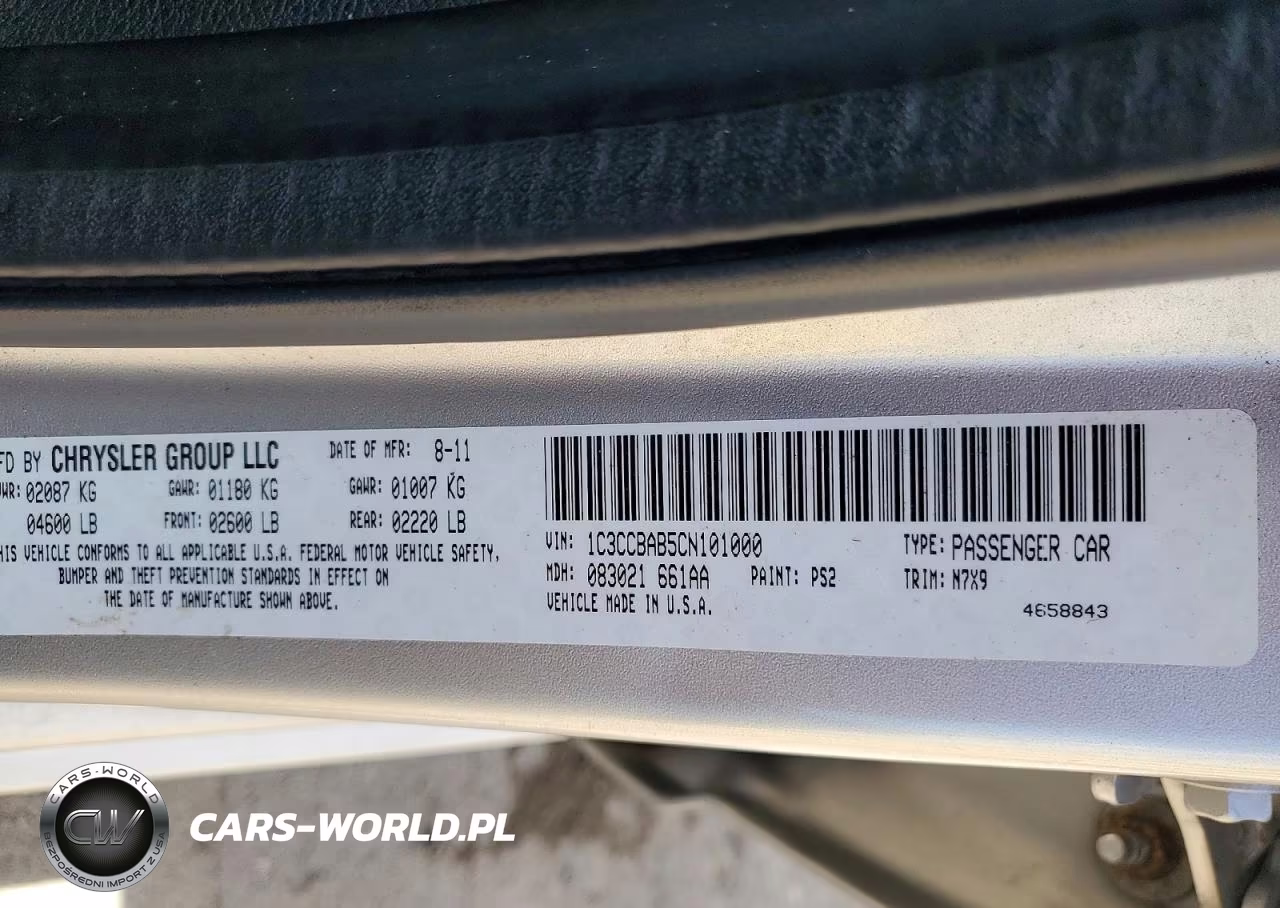 2012 Chrysler 200 Lx VIN:1C3CCBAB5CN101000 - 12
