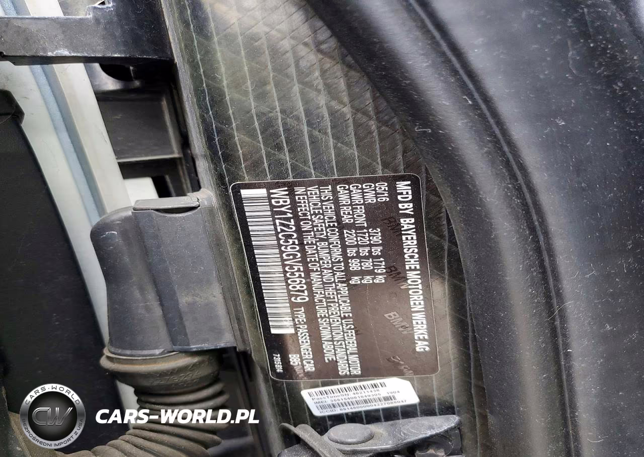 2016 BMW I3 VIN:WBY1Z2C59GV556879 - 12
