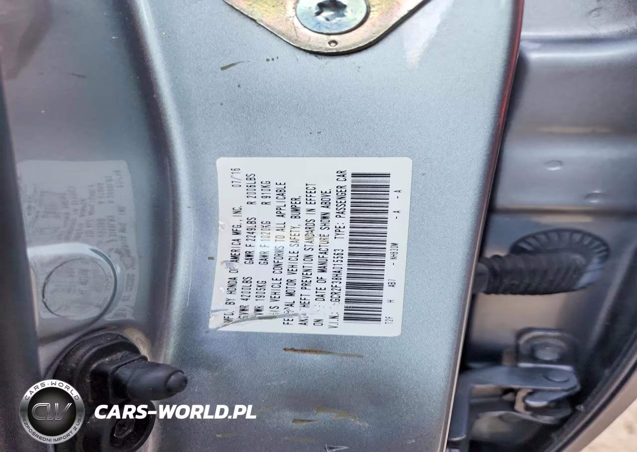 2017 Honda Accord Lx VIN:1HGCR2F38HA015563 - 12