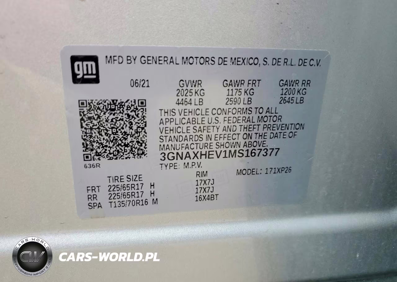 2021 Chevrolet Equinox Ls VIN:3GNAXHEV1MS167377 - 14