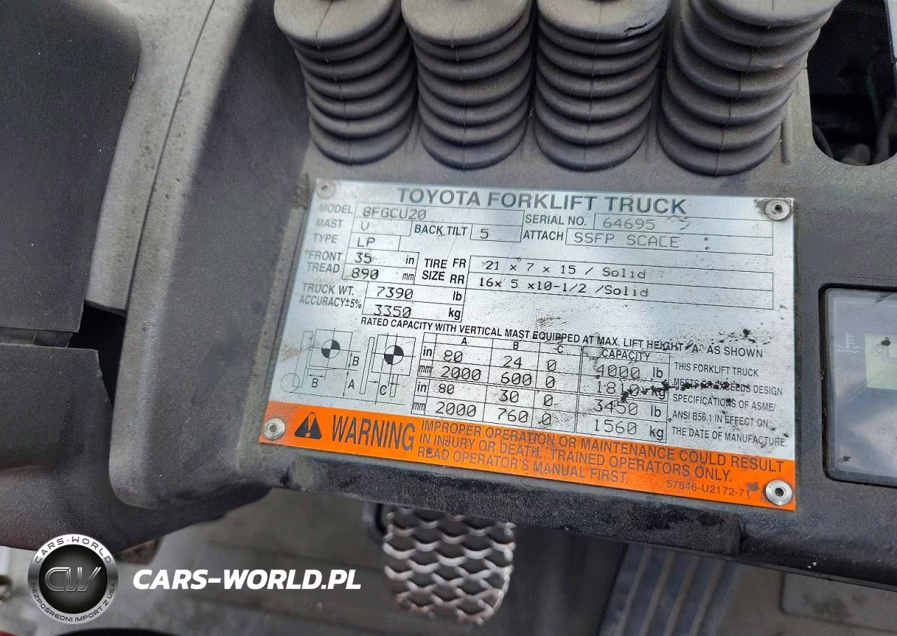 2014 Toyota 8Fgcu20 Forklift VIN:64695 - 10