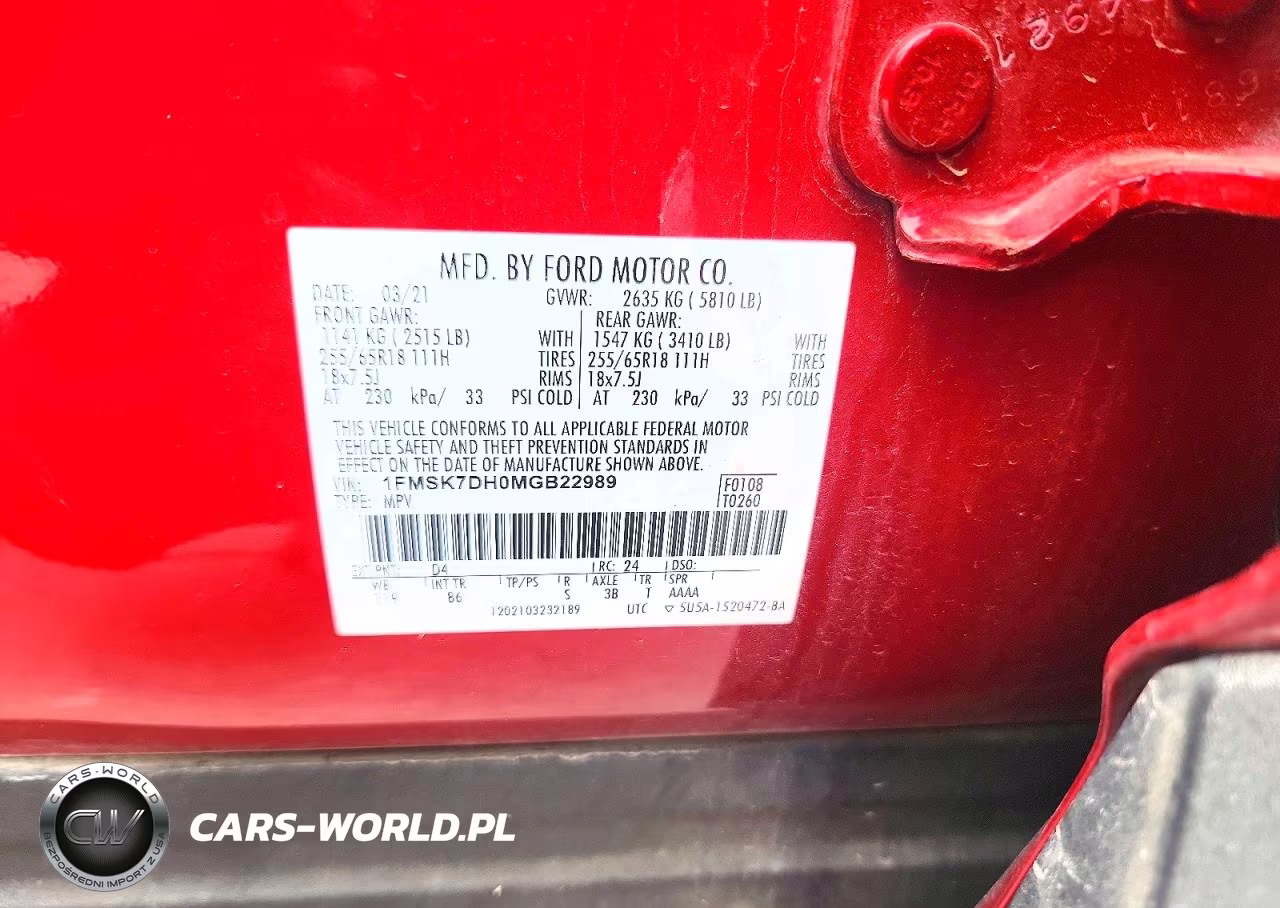 2021 Ford Explorer Xlt VIN:1FMSK7DH0MGB22989 - 13