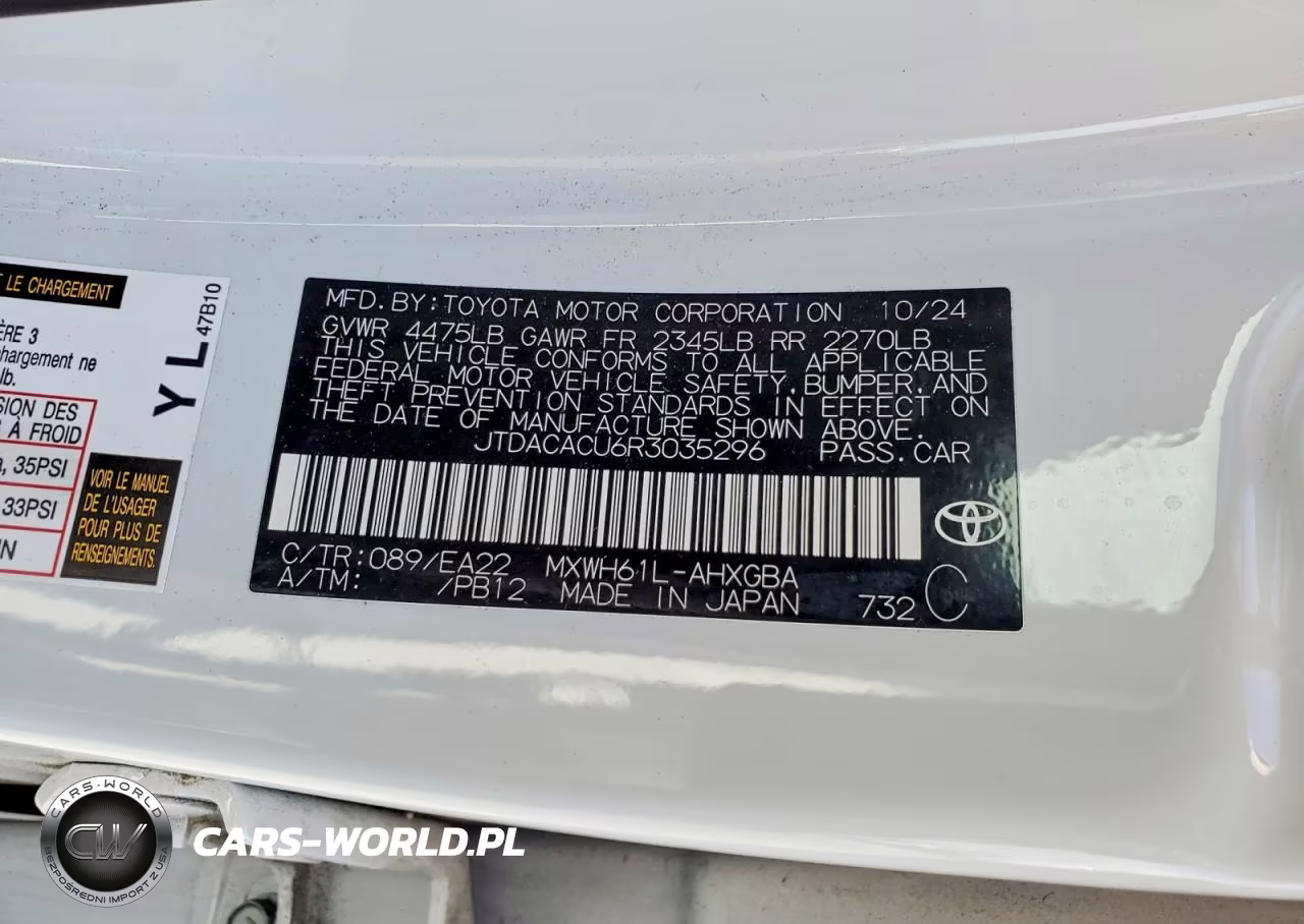 2024 Toyota Prius Prime Xse VIN:JTDACACU6R3035296 - 12