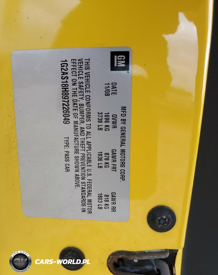 2009 Pontiac G5 VIN:1G2AS18H897226049 - 12