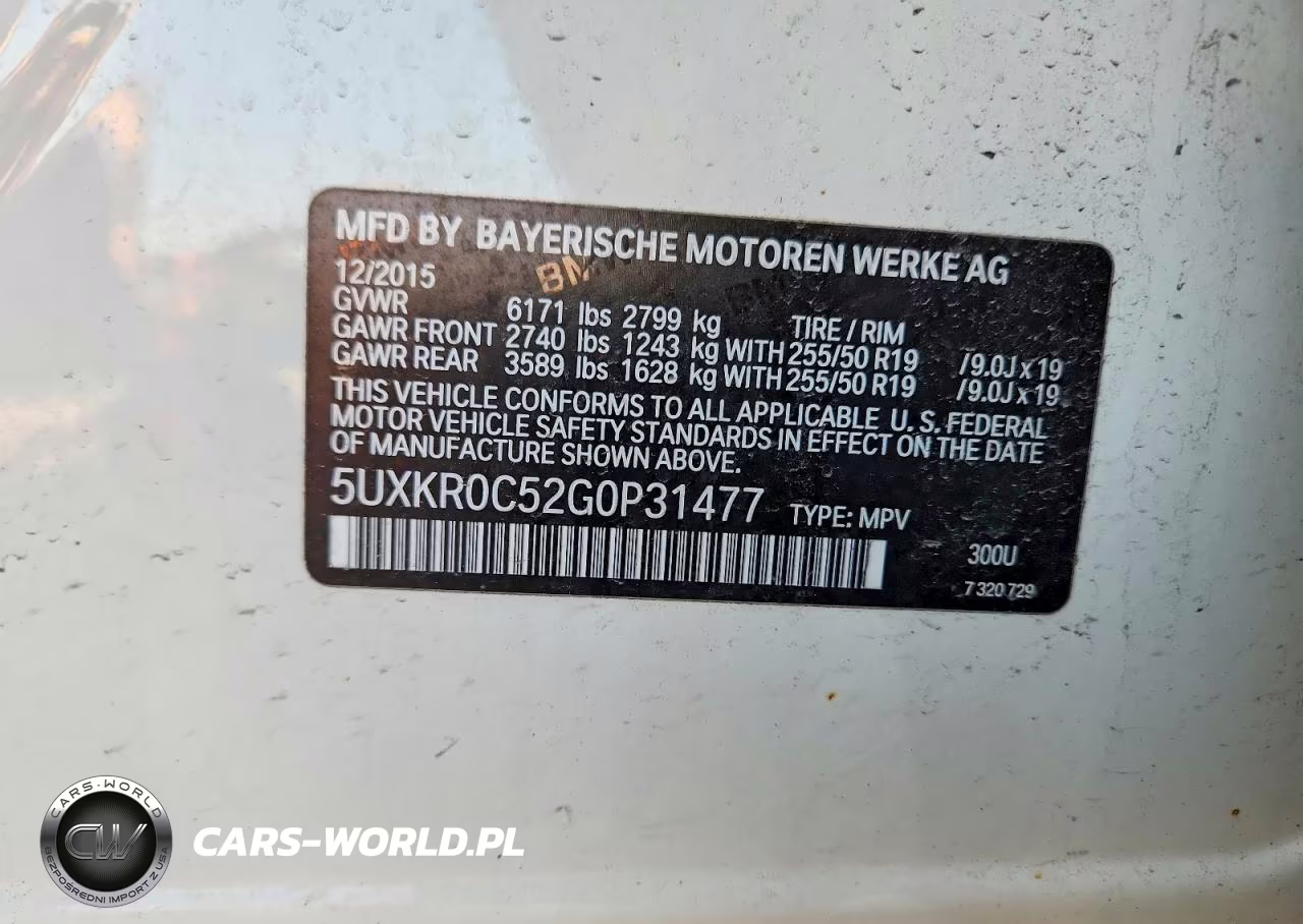 2016 BMW X5 xDrive35I VIN:5UXKR0C52G0P31477 - 13