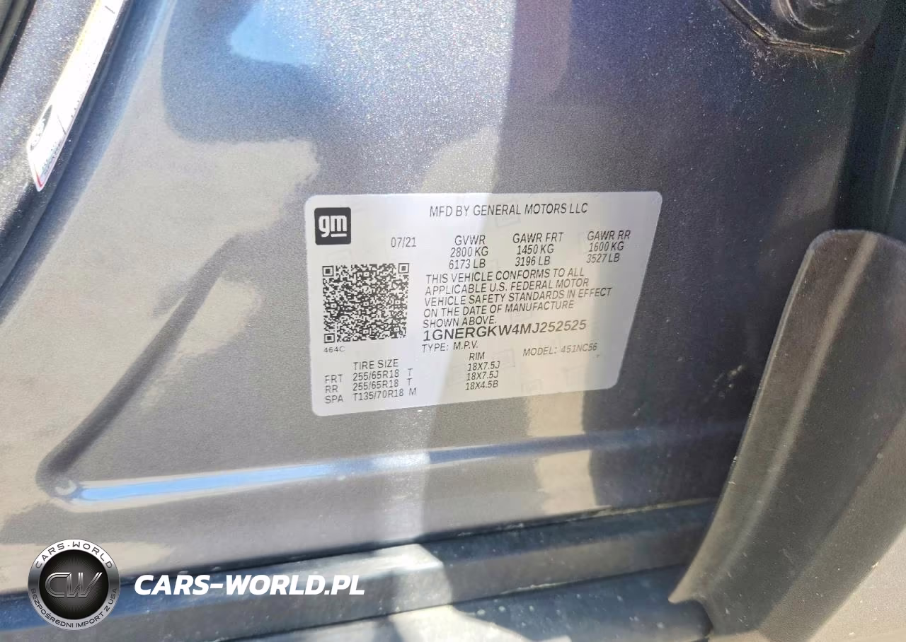 2021 Chevrolet Traverse Lt VIN:1GNERGKW4MJ252525 - 13