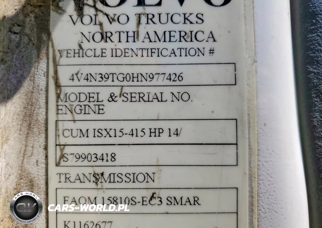2017 Volvo Vn Vnl VIN:4V4N39TG0HN977426 - 10