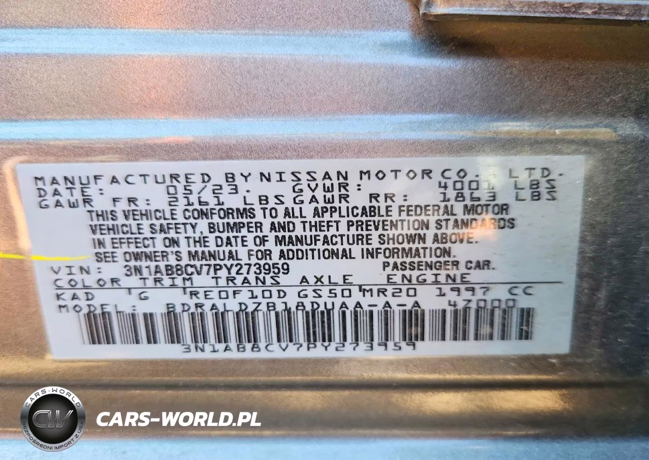 2023 Nissan Sentra Sv VIN:3N1AB8CV7PY273959 - 12