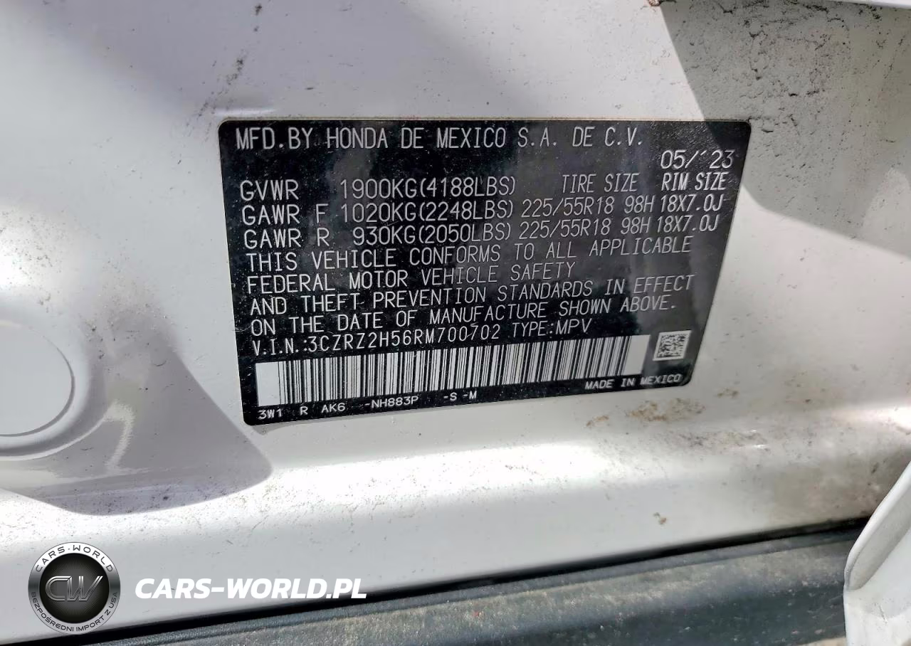 2024 Honda Hr-V Sport VIN:3CZRZ2H56RM700702 - 13