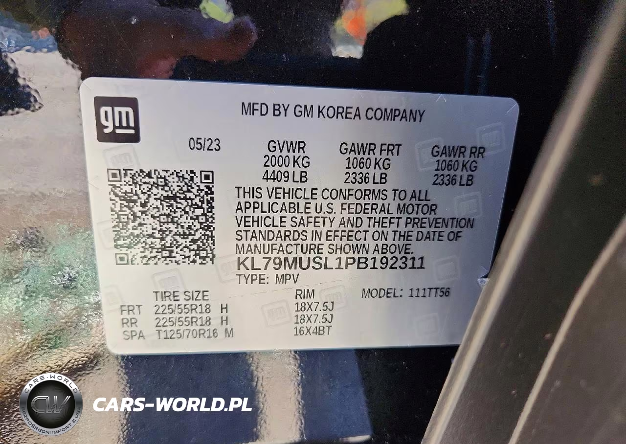 2023 Chevrolet Trailblazer Rs VIN:KL79MUSL1PB192311 - 13