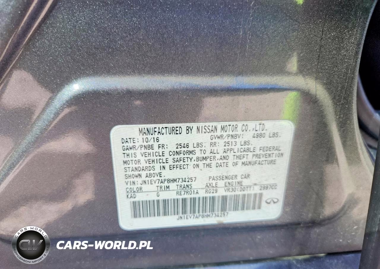 2017 Infiniti Q50 3.0T Premium VIN:JN1EV7AP8HM734257 - 12