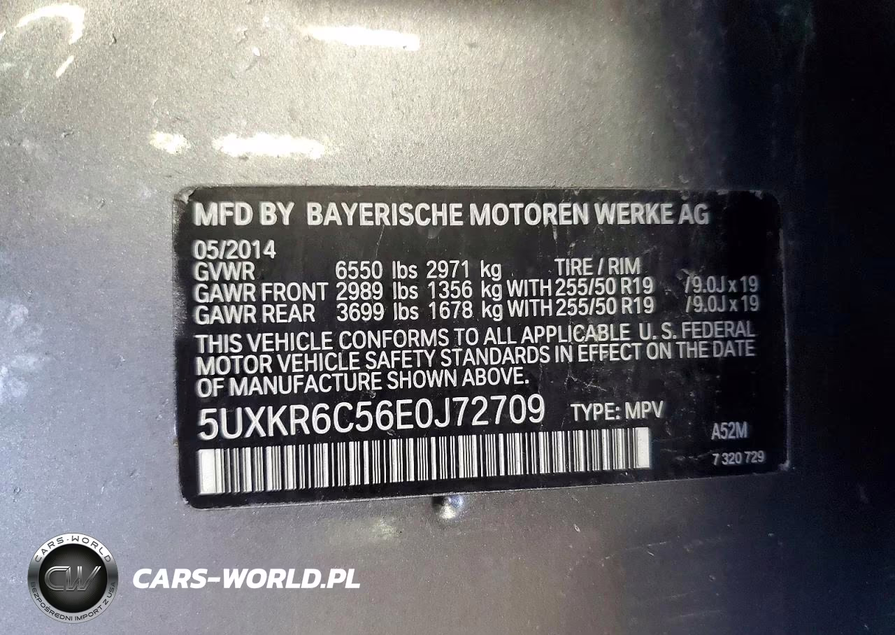 2014 BMW X5 xDrive50I VIN:5UXKR6C56E0J72709 - 12