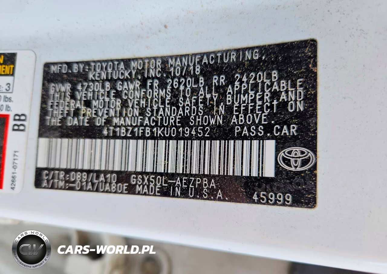 2019 Toyota Avalon Limited VIN:4T1BZ1FB1KU019452 - 12
