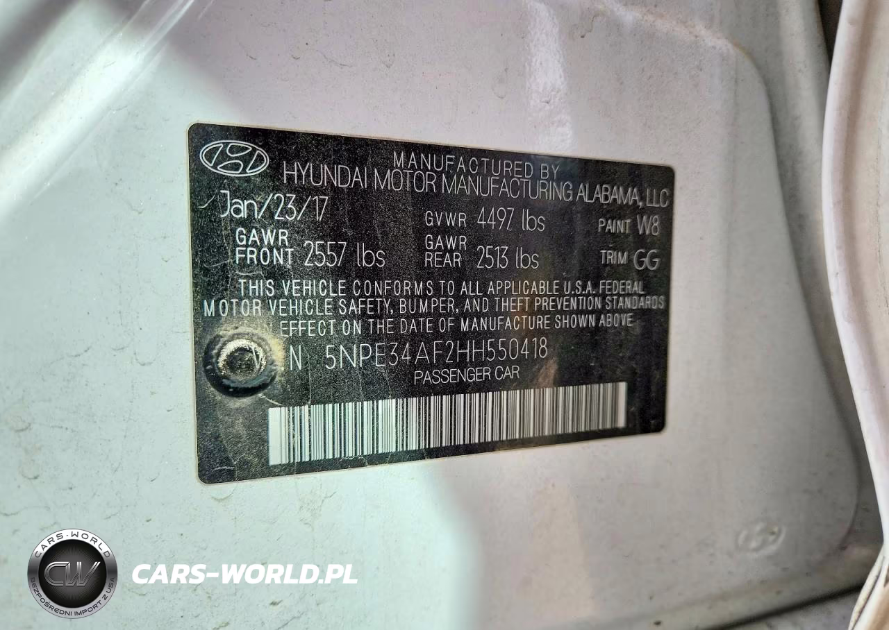 2017 Hyundai Sonata Limited VIN:5NPE34AF2HH550418 - 13
