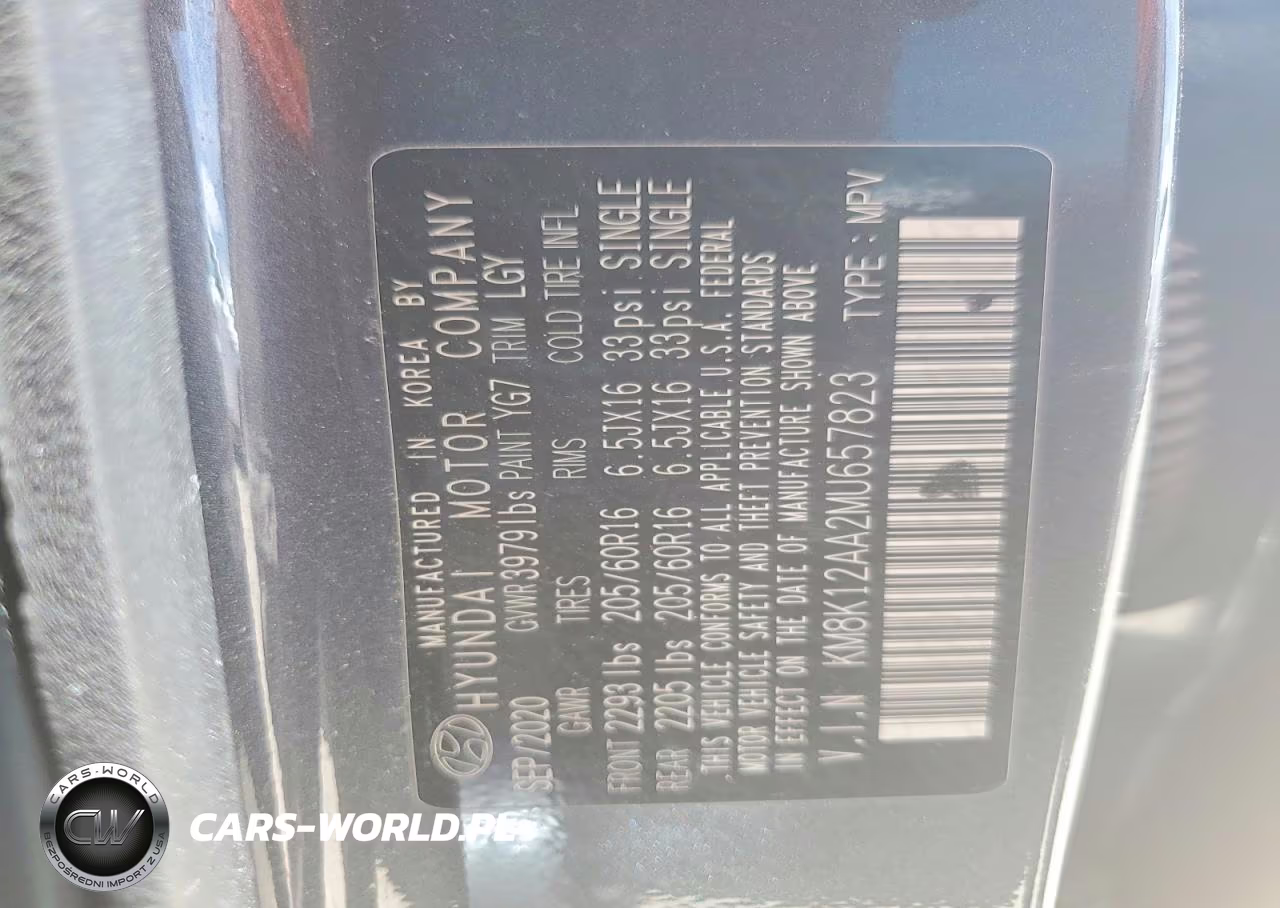 2021 Hyundai Kona Se VIN:KM8K12AA2MU657823 - 13