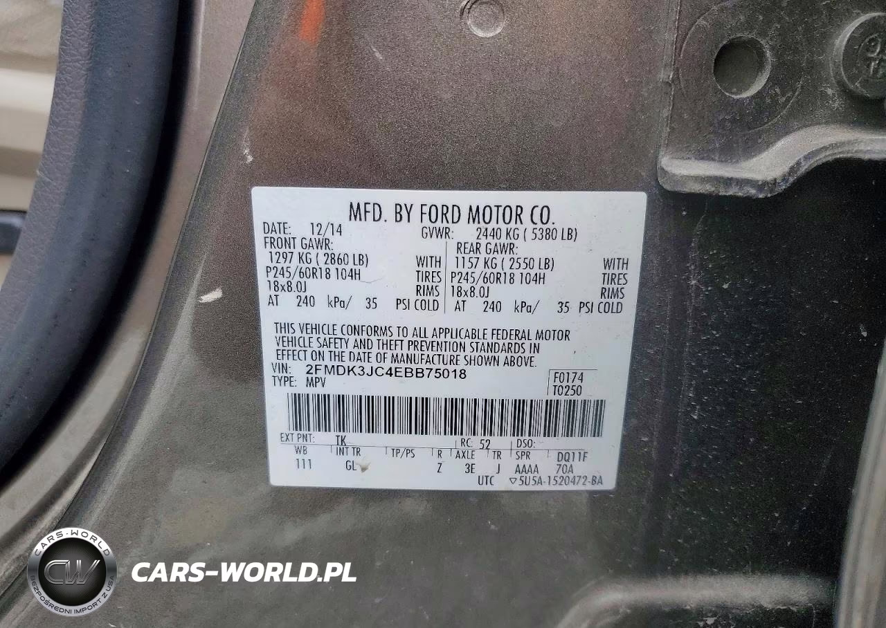 2014 Ford Edge Sel VIN:2FMDK3JC4EBB75018 - 13