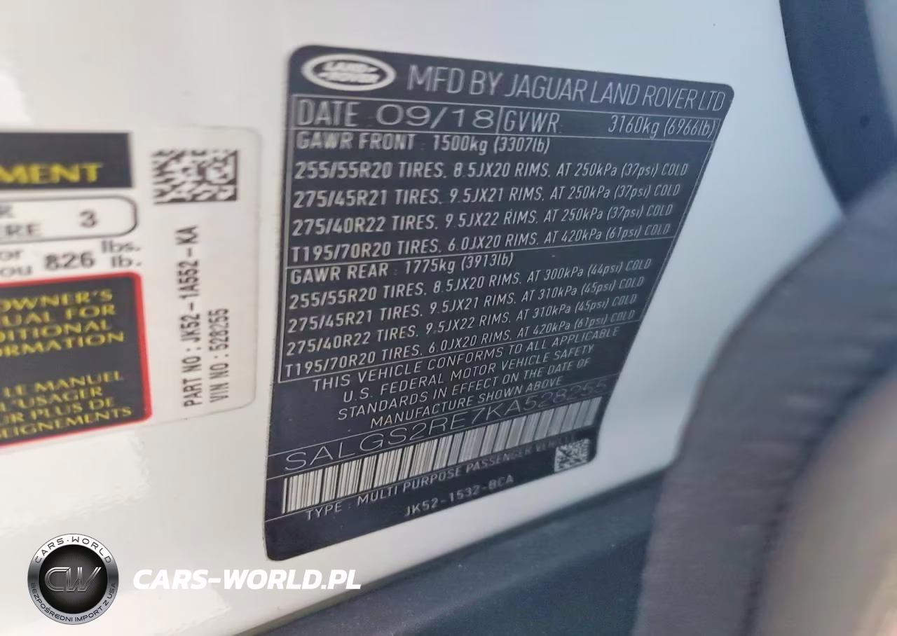 2019 Land Rover Range Rover Supercharged VIN:SALGS2RE7KA528255 - 12