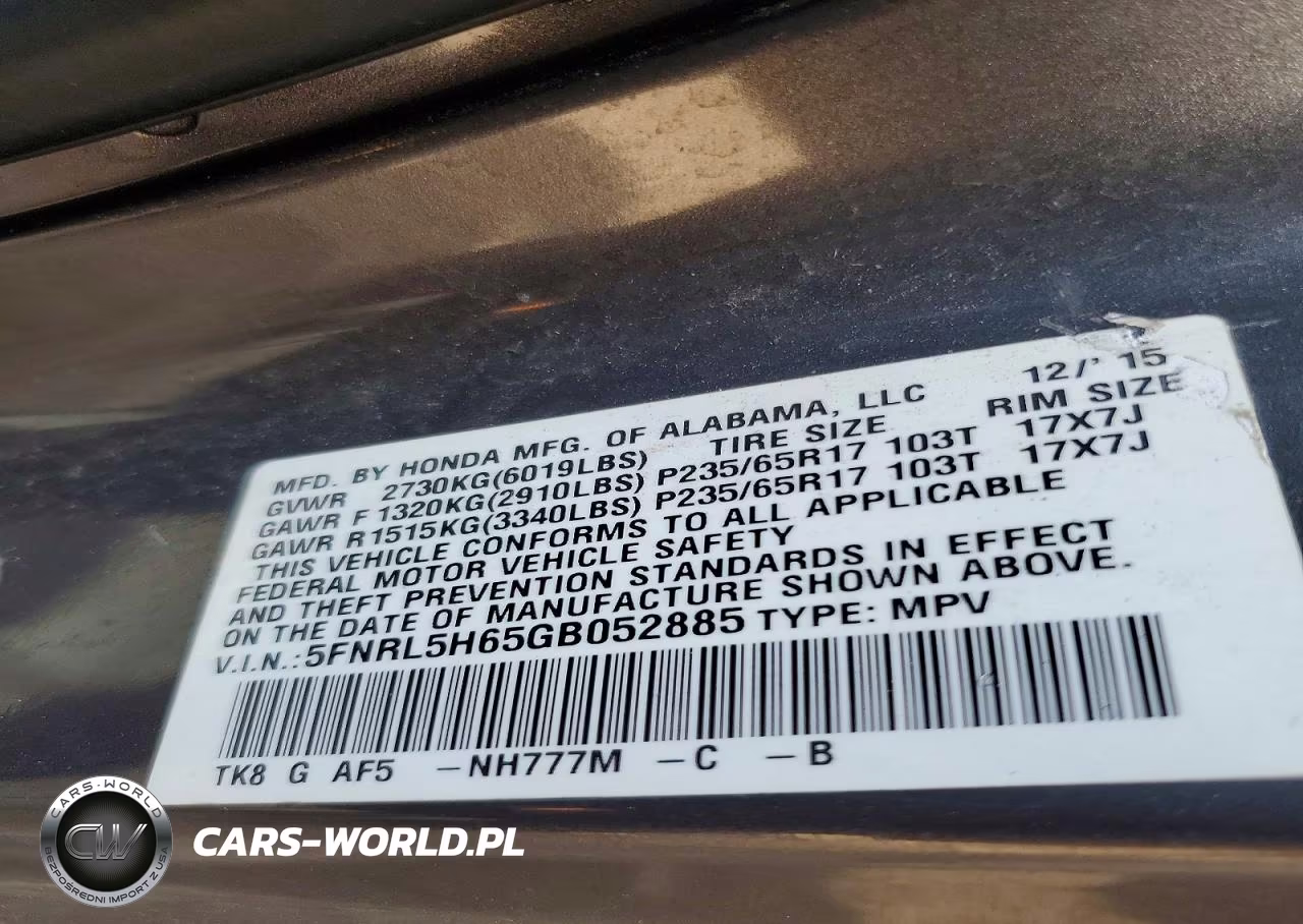 2016 Honda Odyssey Exl VIN:5FNRL5H65GB052885 - 13