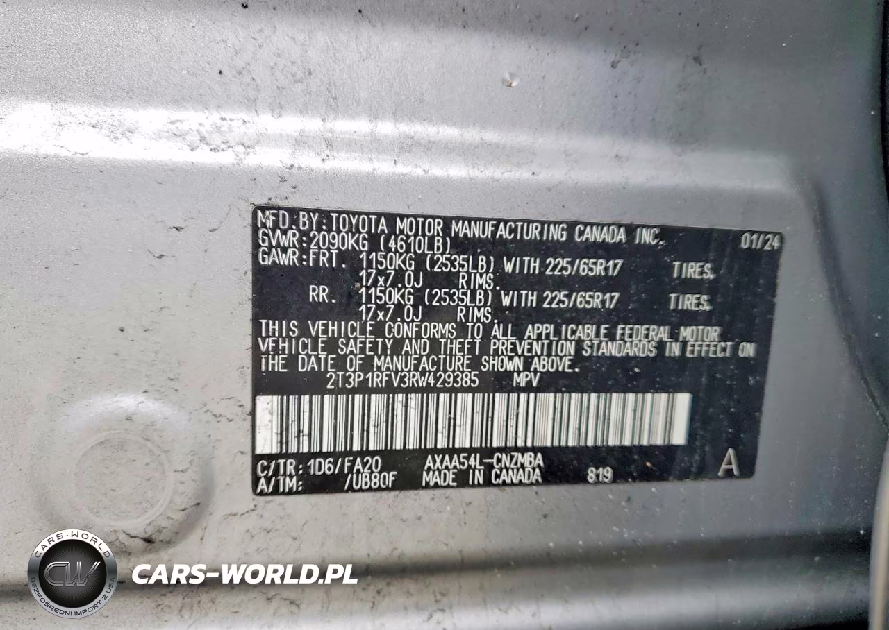 2024 Toyota Rav4 Xle VIN:2T3P1RFV3RW429385 - 14