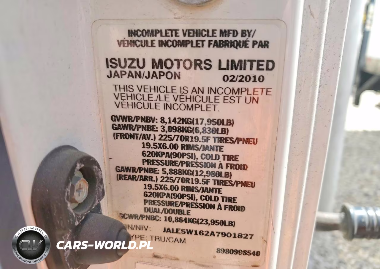 2010 Isuzu Nqr VIN:JALE5W162A7901827 - 14