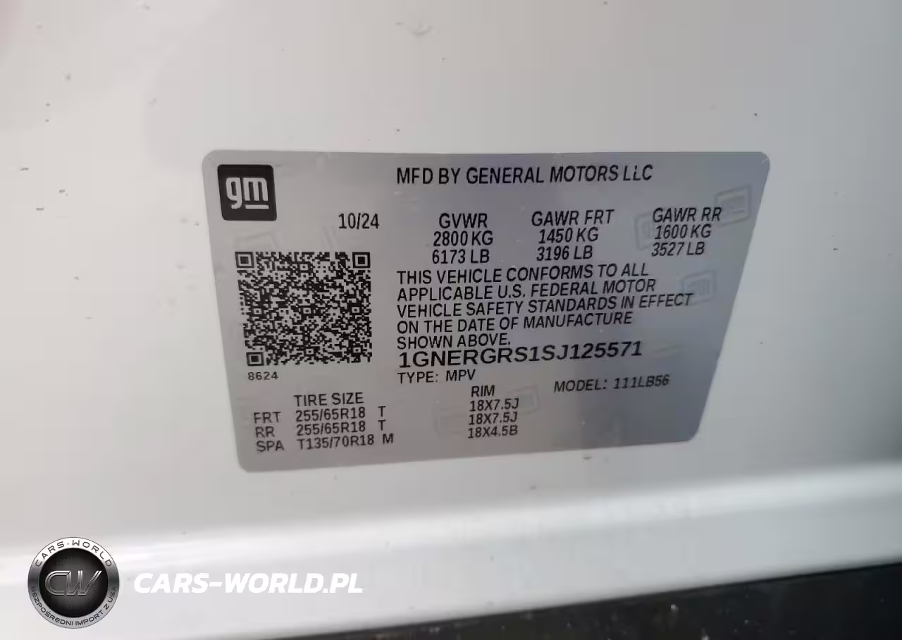 2025 Chevrolet Traverse Lt VIN:1GNERGRS1SJ125571 - 12